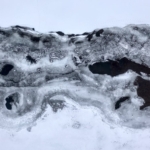 Frost and snow buildup on a roof